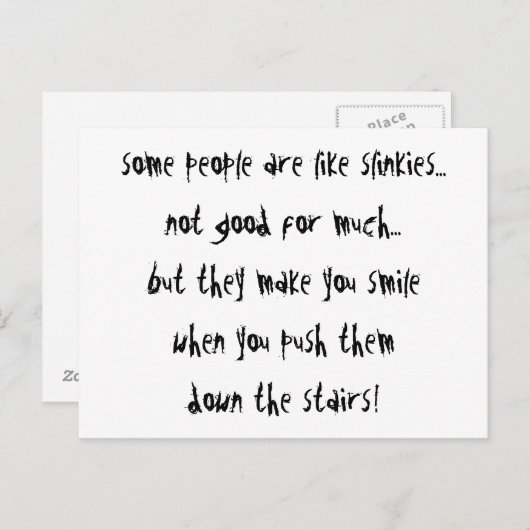 Slinkies Briefkaart (Voorkant / Achterkant)