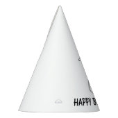 Slinky Black Cat Meow Custom Text Green Eyes Feesthoedjes (Links)