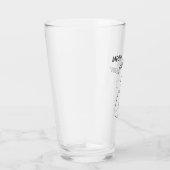 Slinky Black Cat Meow Custom Text Green Eyes Glas (Rechts)