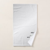 Slinky Black Cat Meow Meow Green Eyes on silver Bad Handdoek (Handdoek)