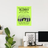 Slinky Mensen Grappige Print Poster Humor (Thuiskantoor)