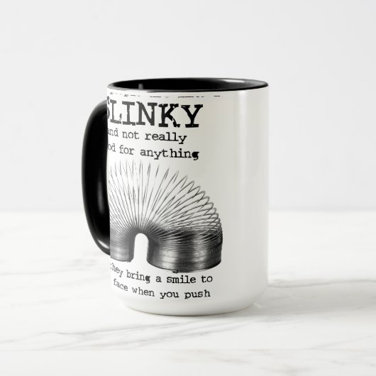 Slinky People Funny Mug Humor Mok (Voorkant links)