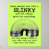 Slinky People Funny Print Poster Humor (Voorkant)
