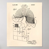 Slinky Speelgoed 1946 Patent Art - Old Peper Poster (Voorkant)