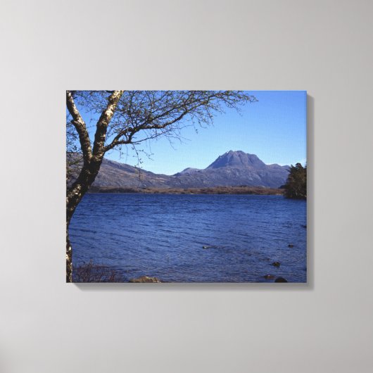 Slioch Loch Maree Wester Ross Scotland Canvas Afdruk (Voorkant)
