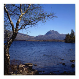 Slioch Loch Maree Wester Ross Scotland Foto Afdruk