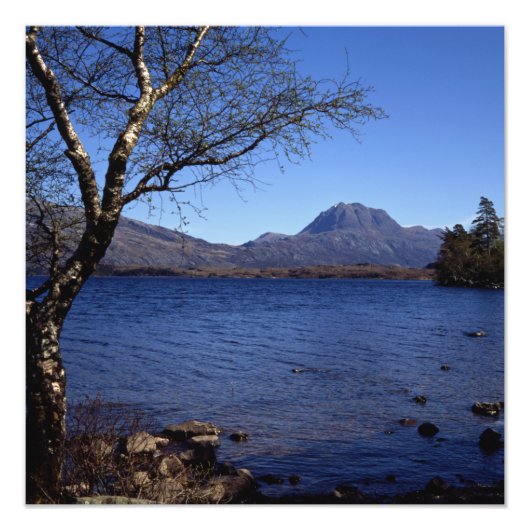Slioch Loch Maree Wester Ross Scotland Foto Afdruk (Voorkant)