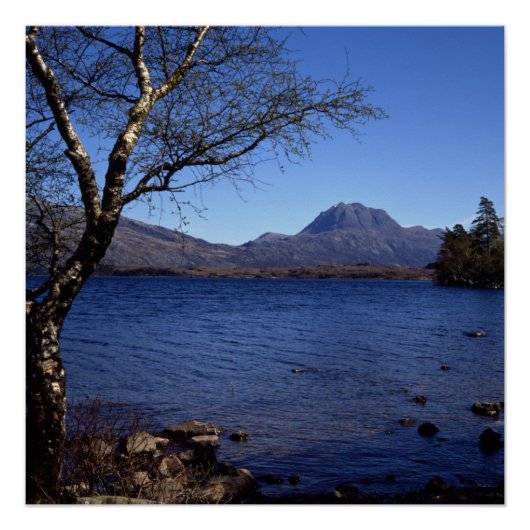 Slioch Loch Maree Wester Ross Scotland Perfect Poster (Voorkant)