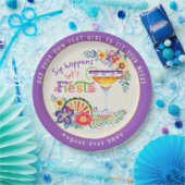 Slip Happens! Laten we FIESTA Vieren Aangepast Papieren Bordje (Feest)