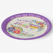 Slip Happens! Laten we FIESTA Vieren Aangepast Papieren Bordje (Gekanteld)