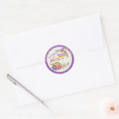 Slip Happens! Laten we FIESTA Vieren Aangepast Ronde Sticker (Envelop)