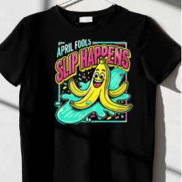 "Slip Happens" T-shirt van April Fools' Day