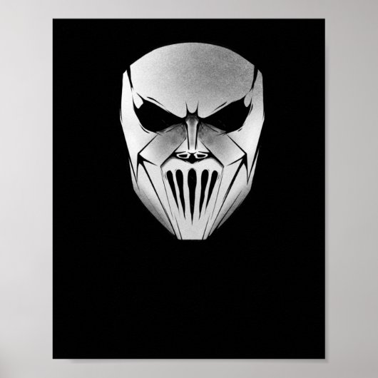 Slipknot Mick Mask Sticker  Poster (Voorkant)