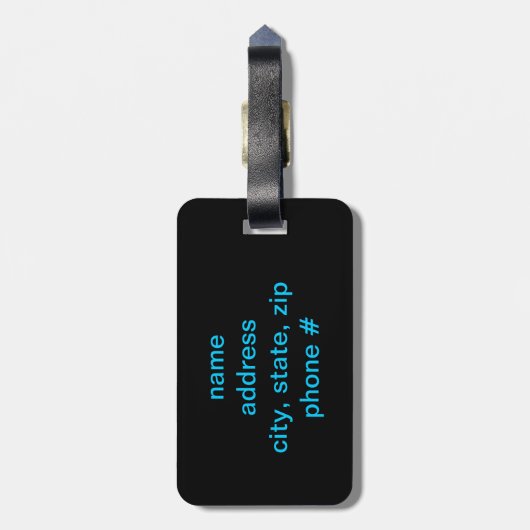 Slipper leuk bagagelabel (Achterkant verticaal)