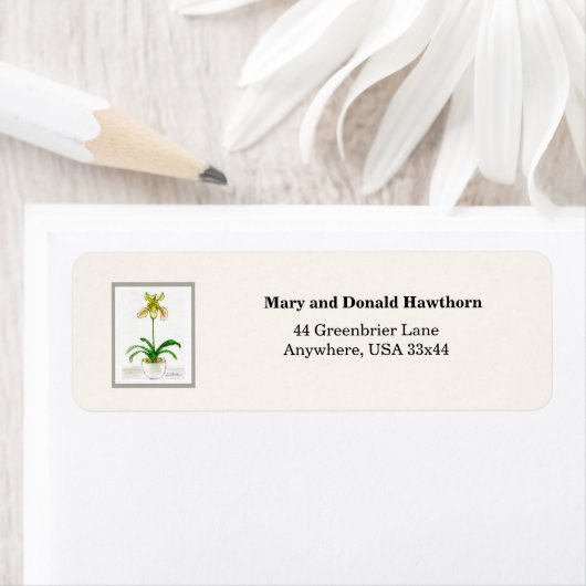 Slipper Orchid Etiket (Insitu)