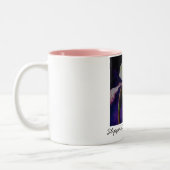 Slipper Orchid P. Chiquita Waterverf Art Tweekleurige Koffiemok (Links)