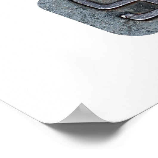 Slipperende letters van de omarming van diversitei poster (Hoek)