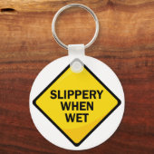 Slipperig wanneer nat sleutelhanger (Voorkant)