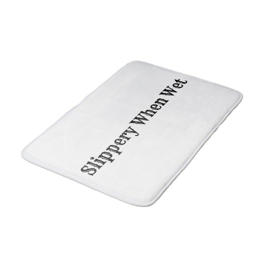 Slipperig wanneer natte bath Mat (Gekanteld)
