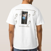 Slipperlicht bij natte eenvoudige T T-shirt (Achterkant)