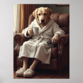 Slippers, koffie, en kauwen Speelgoed autoriteit Poster (Voorkant)