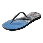 Slippers midden op de Shell Island Jetty Teenslippers (Schuin)