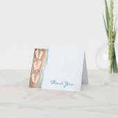 Slippers op het Strand Dank U Bedankkaart (Voorkant)