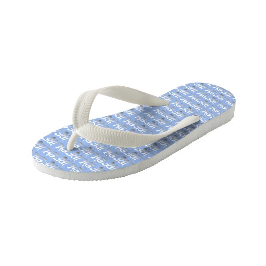 Slippers voor peuters met surfthema kinder teenslippers (Schuin)