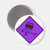 Slippertje bij natte verkeersborden Australië auto Magneet (Voorkant / Achterkant)