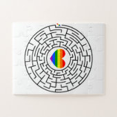 Slippery Joe's pride maze hartpijl puzzle labyri Legpuzzel (Horizontaal)