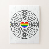 Slippery Joe's pride maze hartpijl puzzle labyri Legpuzzel (Verticaal)