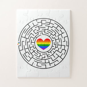 Slippery Joe's pride maze hartpijl puzzle labyri Legpuzzel