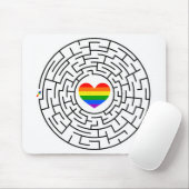 Slippery Joe's pride maze hartpijl puzzle labyri Muismat (Met muis)