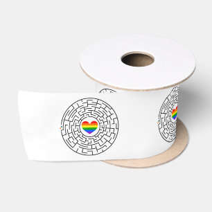 Slippery Joe's pride maze hartpijl puzzle labyri Satijnen Lint