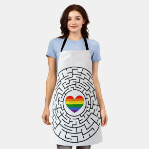 Slippery Joe's pride maze hartpijl puzzle labyri Schort