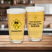 Slippery Road wanneer nat Glas