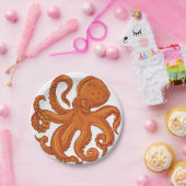 Slippery Zee Creature Ocean Octopus Long Tentacles Papieren Bordje (Feest)