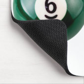 SlipperyJoe 69 harde pooltafel twee biljartballen Muismat (Hoek)