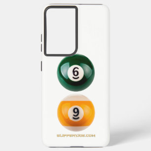 SlipperyJoe 69 harde pooltafel twee biljartballen Samsung Galaxy Hoesje