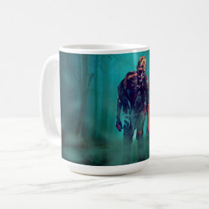SlipperyJoe angstaanjagende zombiefiguur geïsoleer Koffiemok