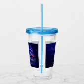 SlipperyJoe digitaal weergegeven kerstboom beau Acryl Drinkbeker (Rechts)