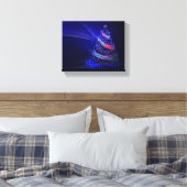 SlipperyJoe digitaal weergegeven kerstboom beau Canvas Afdruk (Insitu (Slaapkamer))