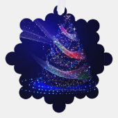 SlipperyJoe digitaal weergegeven kerstboom beau Ornament Kaart (Voorkant)