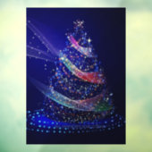 SlipperyJoe digitaal weergegeven kerstboom beau Raamsticker (Vel 3)