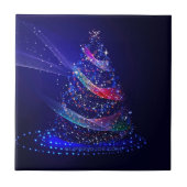 SlipperyJoe digitaal weergegeven kerstboom beau Tegeltje (Voorkant)