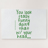 SlipperyJoe doet dat met je hoofd. Legpuzzel (Horizontaal)