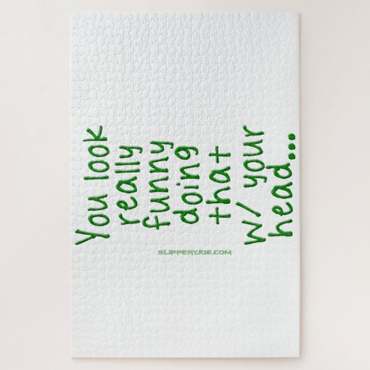 SlipperyJoe doet dat met je hoofd. Legpuzzel (Verticaal)