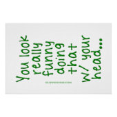 SlipperyJoe doet dat met je hoofd. Perfect Poster (Voorkant)