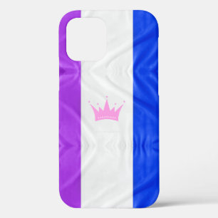 SlipperyJoe drag pride vlag paars wit blauw kraai Case-Mate iPhone Case