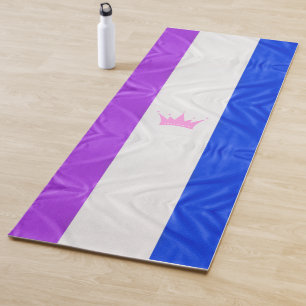 SlipperyJoe drag pride vlag paars wit blauw kraai Yogamat